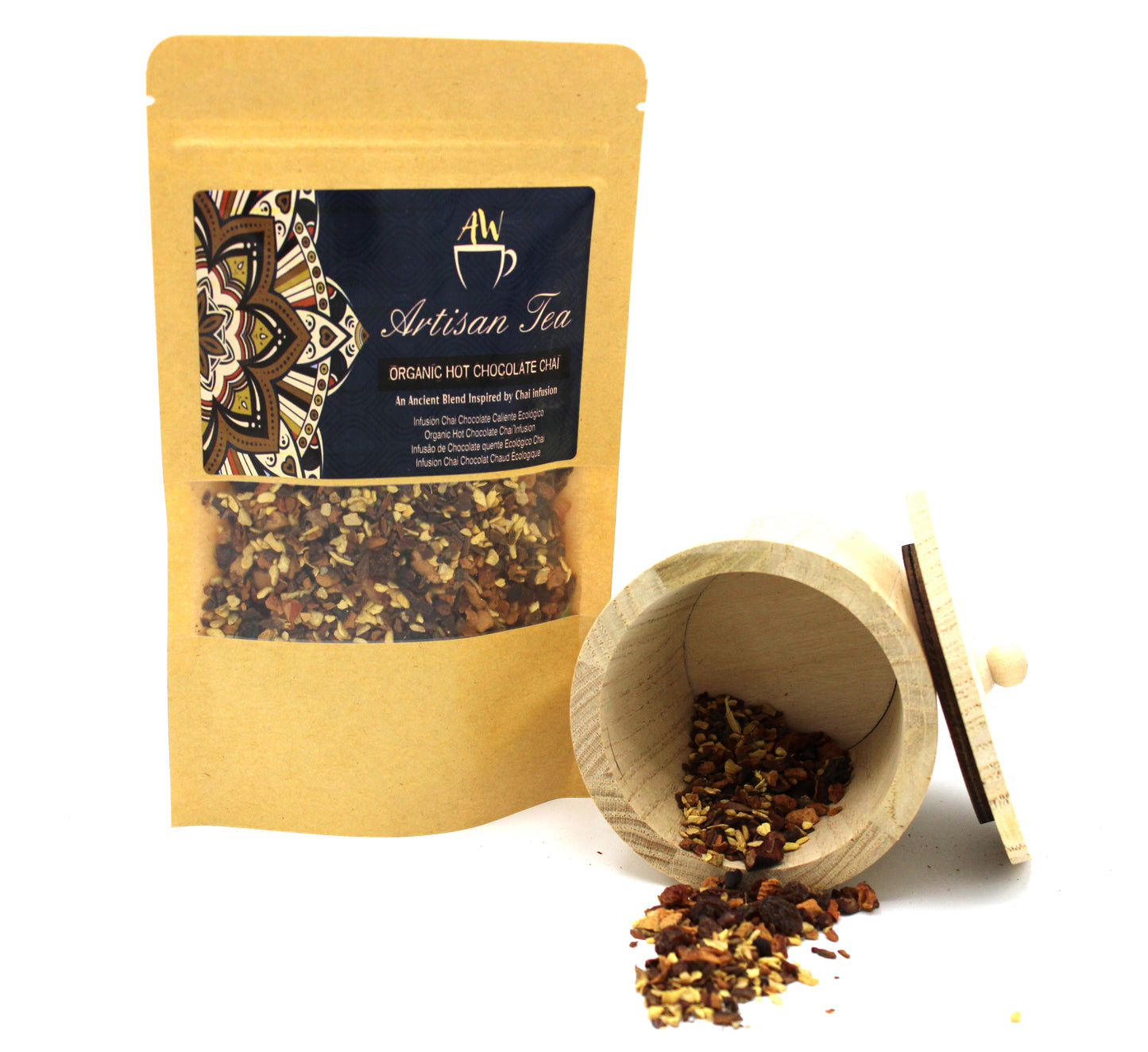 Infusão de chocolate quente orgânico chai 50g