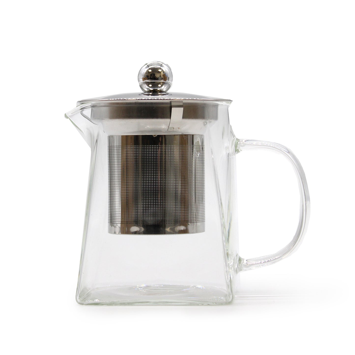 Bule infusor de vidro - forma de torre 350ml