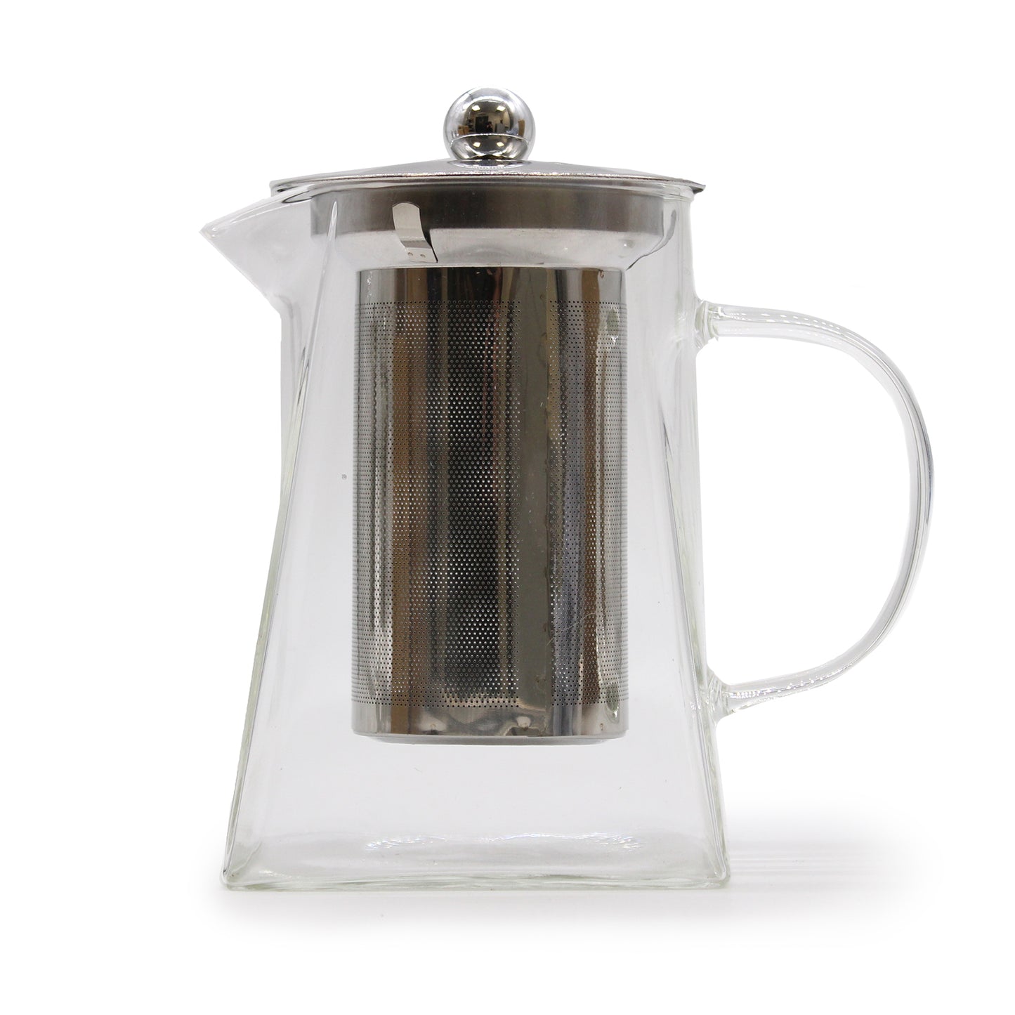Bule infusor de vidro - forma de torre 780ml
