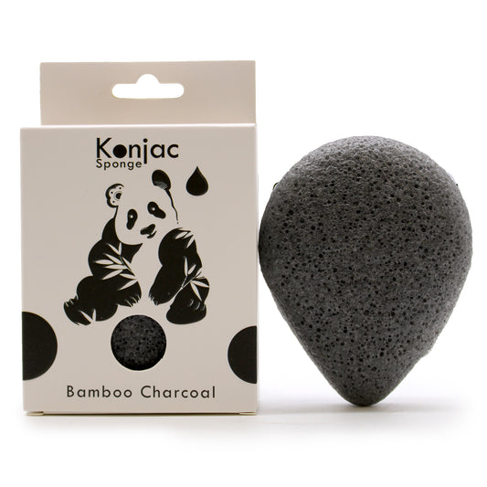 Esponja Konjac - Carvão de Bambu